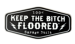 5" vinyl KTBF "100 % Garage Built" sticker/decal