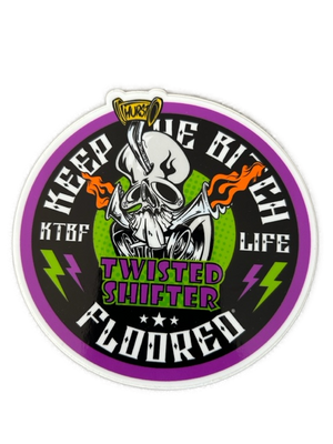 4" vinyl KTBF "Twisted Shifter" sticker/decal