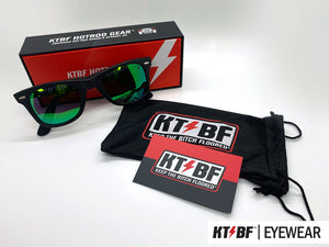 KTBF™ | SHIELD polarized sunglasses - Matte Black / Green Mirror