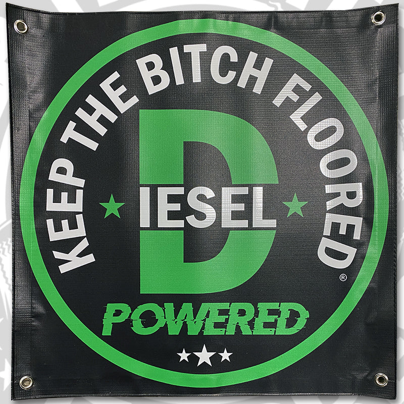 
                  
                    KTBF "Diesel Powered" Garage Banner | Multiple Sizes
                  
                