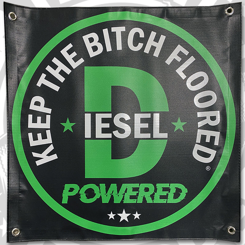KTBF "Diesel Powered" Garage Banner | Multiple Sizes
