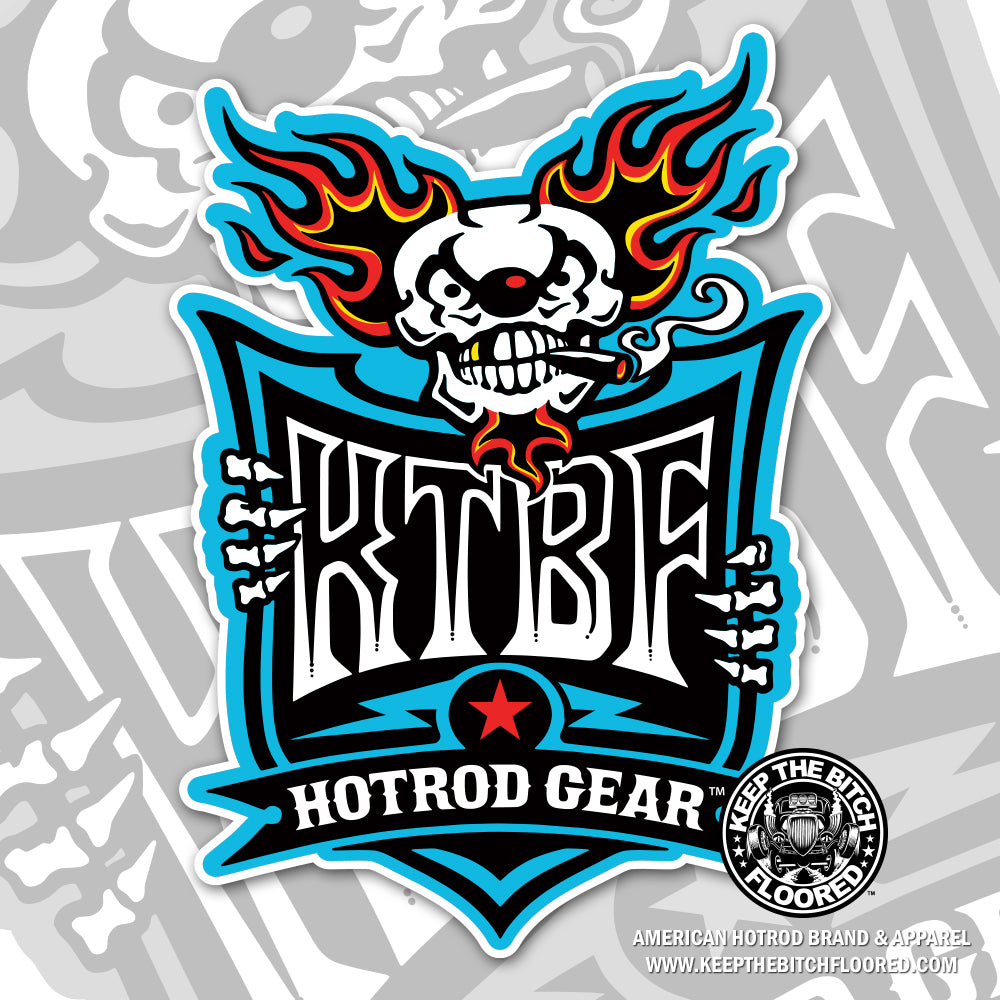 5" vinyl KTBF "Berzerk The Klown Shield" sticker/decal