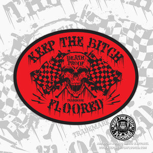 5" vinyl KTBF "Death Proof" sticker/decal