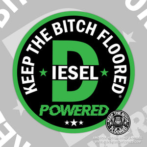 4" vinyl KTBF "Diesel Powered" sticker/decal