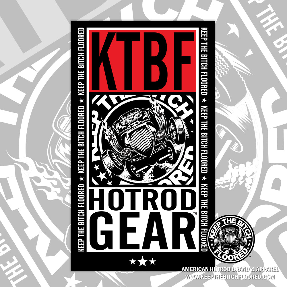 6" vinyl KTBF "Film Strip" sticker/decal