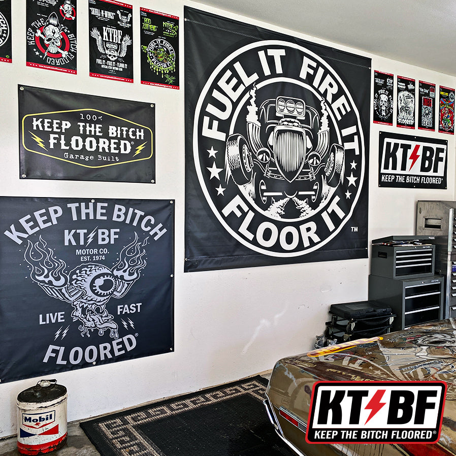 KTBF "Twisted Shifter" Garage Banner | Multiple Sizes