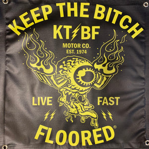KTBF "Live Fast" Garage Banner | Multiple Sizes
