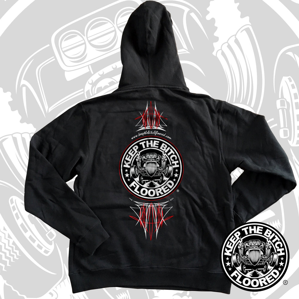 KTBF "Pinstripe" Pullover Hooded Sweatshirt