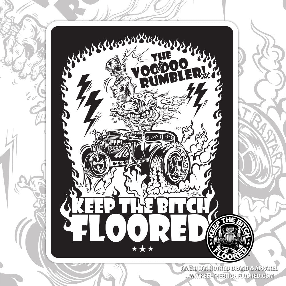 5" vinyl "VooDoo Rumbler" sticker/decal
